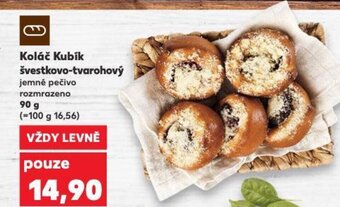 Kaufland Koláč Kubik švestkovo-tvarohový nabídka