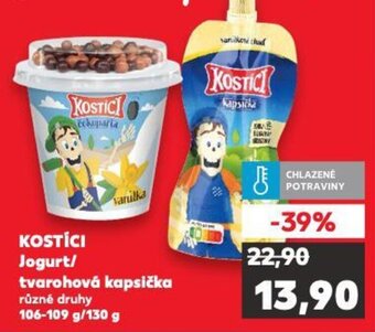 KOSTÍCI Jogurt/ tvarohová kapsička