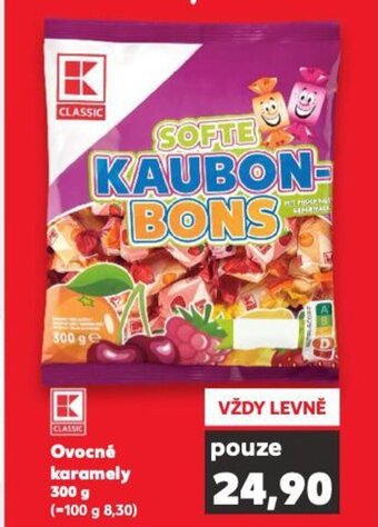 Kaufland Ovocné karamely nabídka
