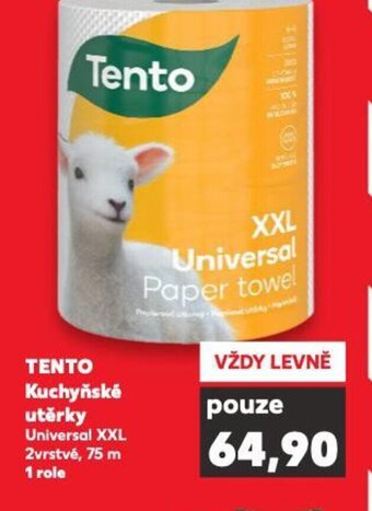Kaufland TENTO Kuchyňské utěrky nabídka