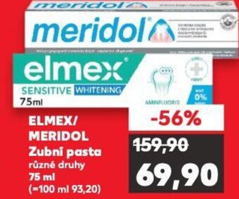 Kaufland ELMEX/ MERIDOL Zubní pasta nabídka