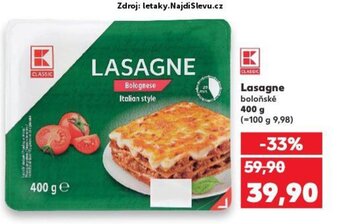 Kaufland LASAGNE nabídka
