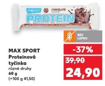 Kaufland MAX SPORT Proteinová tyčinka nabídka