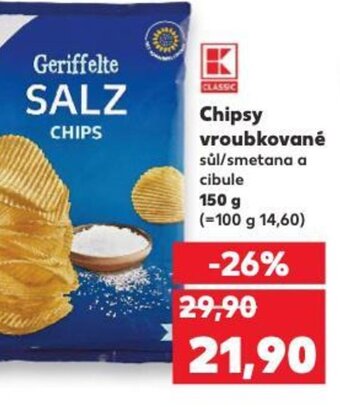 Kaufland Chipsy vroubkované nabídka
