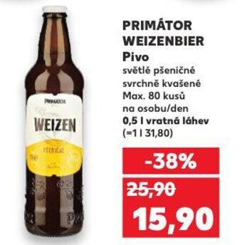 Kaufland PRIMÁTOR WEIZENBIER nabídka