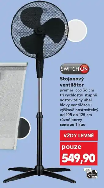 Kaufland SWITCH ON Stojanový ventilátor nabídka