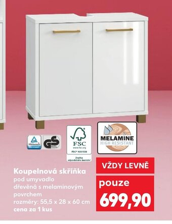 Kaufland Koupelnová skříňka pod umyvadlo nabídka