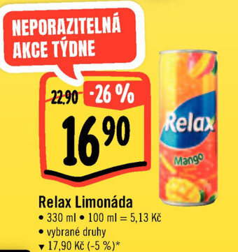 Albert Relax Limonáda nabídka