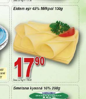 Hruška Eidam sýr 45% nabídka