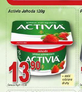 Hruška Activia jahoda nabídka