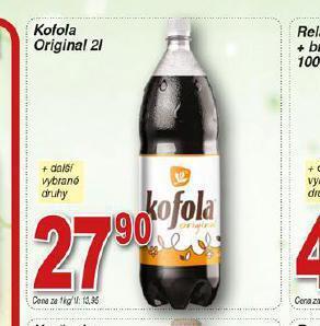 Hruška Kofola original 2l nabídka