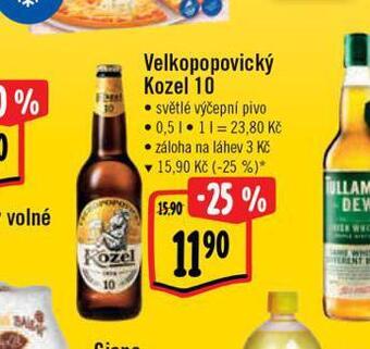 Albert Pivo velkopopovický kozel 10 nabídka