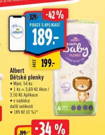 Albert Albert dětské pleny nabídka
