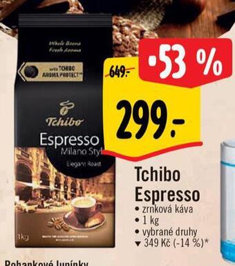 Albert Tchibo espresso zrnková káva nabídka