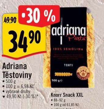 Albert Adriana těstoviny nabídka