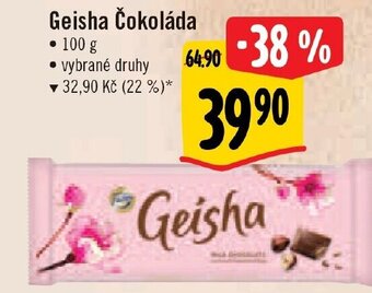 Albert Geisha Čokoláda nabídka