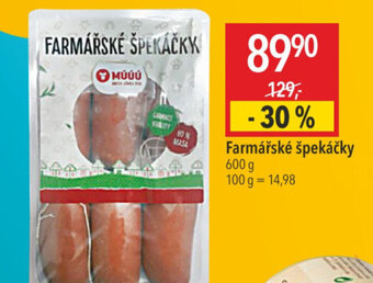 Globus Farmářské špekáčky nabídka