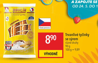 Globus Trvanlivé tyčinky se sýrem nabídka