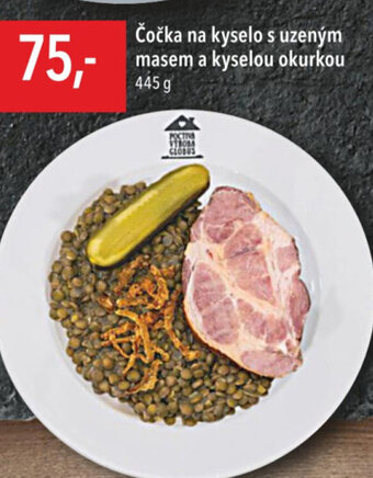 Globus Čočka na kyselo s uzeným masem a kyselou okurkou nabídka