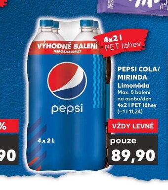Kaufland PEPSI COLA/ MIRINDA nabídka
