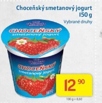 Kubík potraviny Choceňský smetanový jogurt nabídka