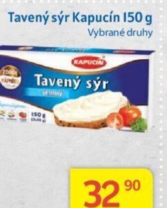 Kubík potraviny Tavený sýr Kapucín 150 g nabídka