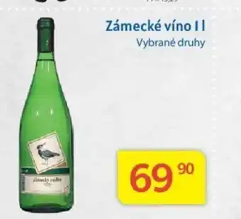 Kubík potraviny Zámecké víno II nabídka