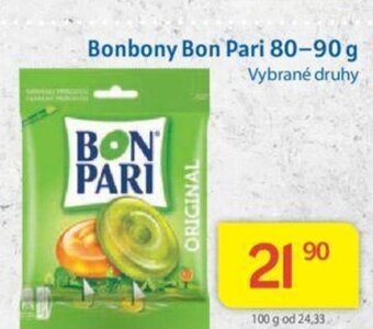 Kubík potraviny Bonbony Bon Pari 80-90 g nabídka