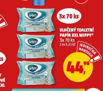 Penny Market Wippy vlhčený toaletní papír nabídka