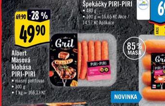 Albert Albert masová klobása piri-piri nabídka