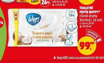 Penny Market Wippy toaletní papír nabídka