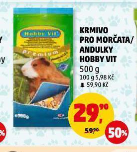 Penny Market Krmivo pro andulky nabídka