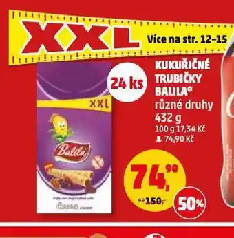 Penny Market Kukuřičné trubičky balila nabídka