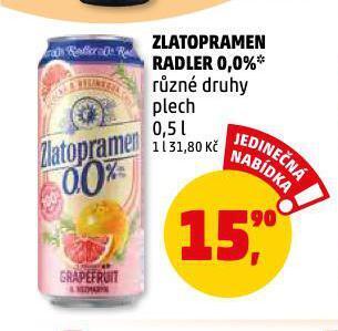 Penny Market Zlatopramen radler nabídka