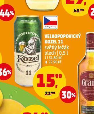 Penny Market Pivo velkopopovický kozel nabídka