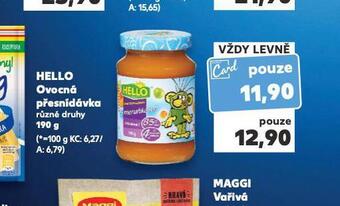 Kaufland Hello ovocná přesnídávka nabídka