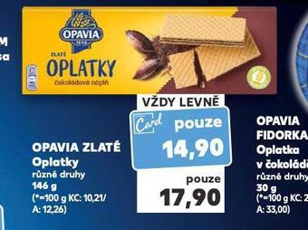 Kaufland Opavia zlaté oplatky nabídka