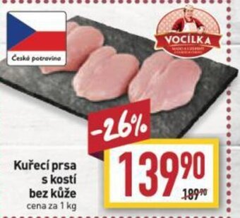 Billa Kuřecí prsa s kostí bez kůže nabídka