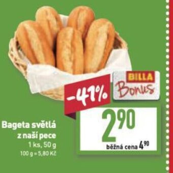 Billa Bageta světlá z naší pece nabídka