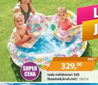 M.A.T. Sada nafukovací 3díl. (bazének,kruh,míč) 386058 nabídka