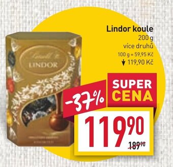 Billa Lindor koule nabídka