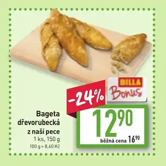 Billa Bageta dřevorubecká nabídka