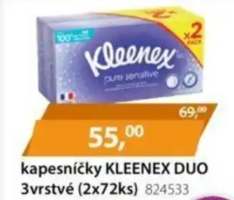 kapesníčky KLEENEX DUO 3vrstvé (2x72ks) 824533