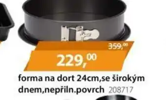 forma na dort 24cm,se širokým dnem,nepřiln.povrch 208717