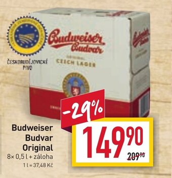 Billa Budweiser Budvar Original nabídka