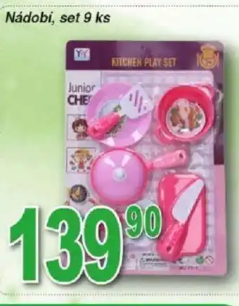 Hruška Nádobí, set 9 ks nabídka