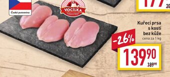 Billa Kuřecí prsa s kostí bez kůže nabídka