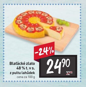 Billa Blaťácké zlato 48% t. vs. z pultu lahůdek nabídka
