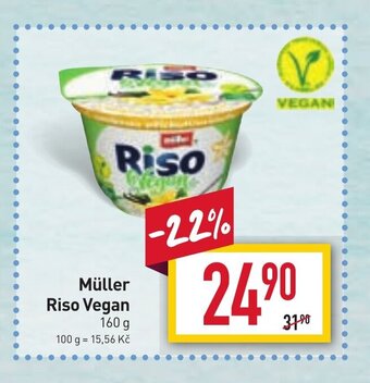 Billa Müller Riso Vegan nabídka