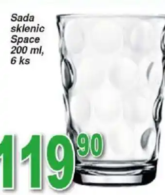 Hruška Sada sklenic Space 200 ml, 6 ks nabídka